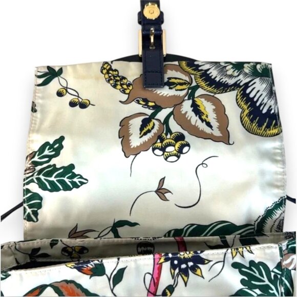 Tory Burch Rare Tilda Medium Printed Nylon Crossbody with COA - Picture 7 of 17
